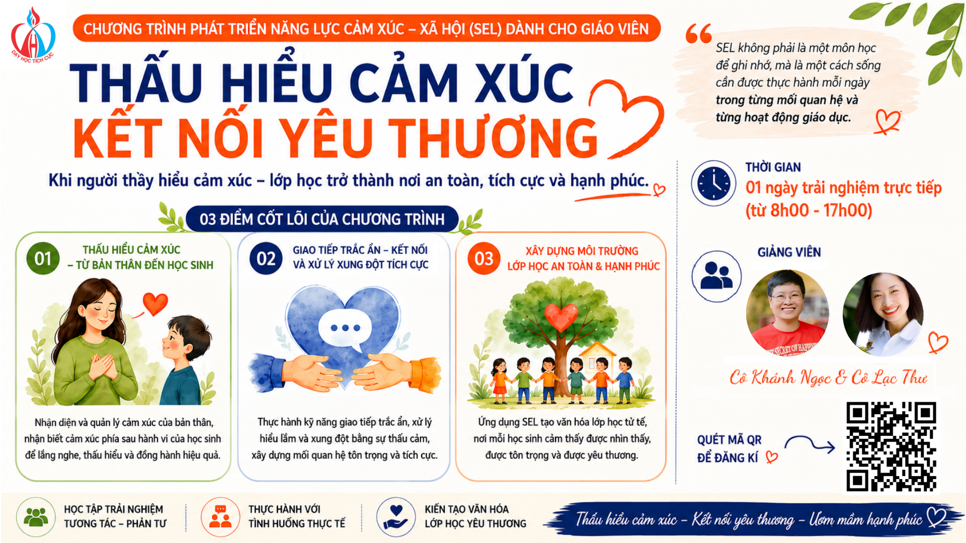 Thấu Hiểu Cảm Xúc – Kết Nối Yêu Thương · Chương trình phát triển năng lực Cảm xúc – Xã hội (SEL) dành cho giáo viên